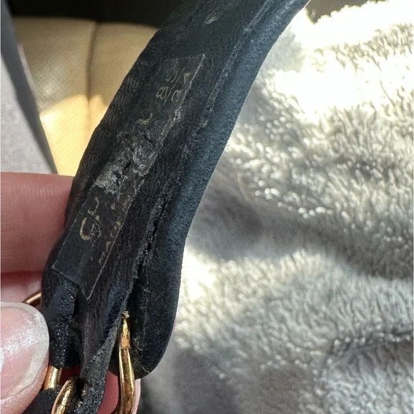 Chanel Black Leather Curb Chain Belt Vintage - Picture 4 of 9